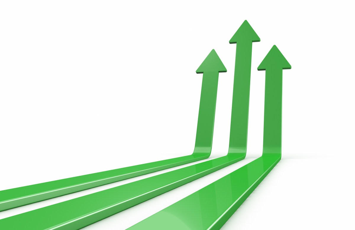 Startup growth and revenue chart concept