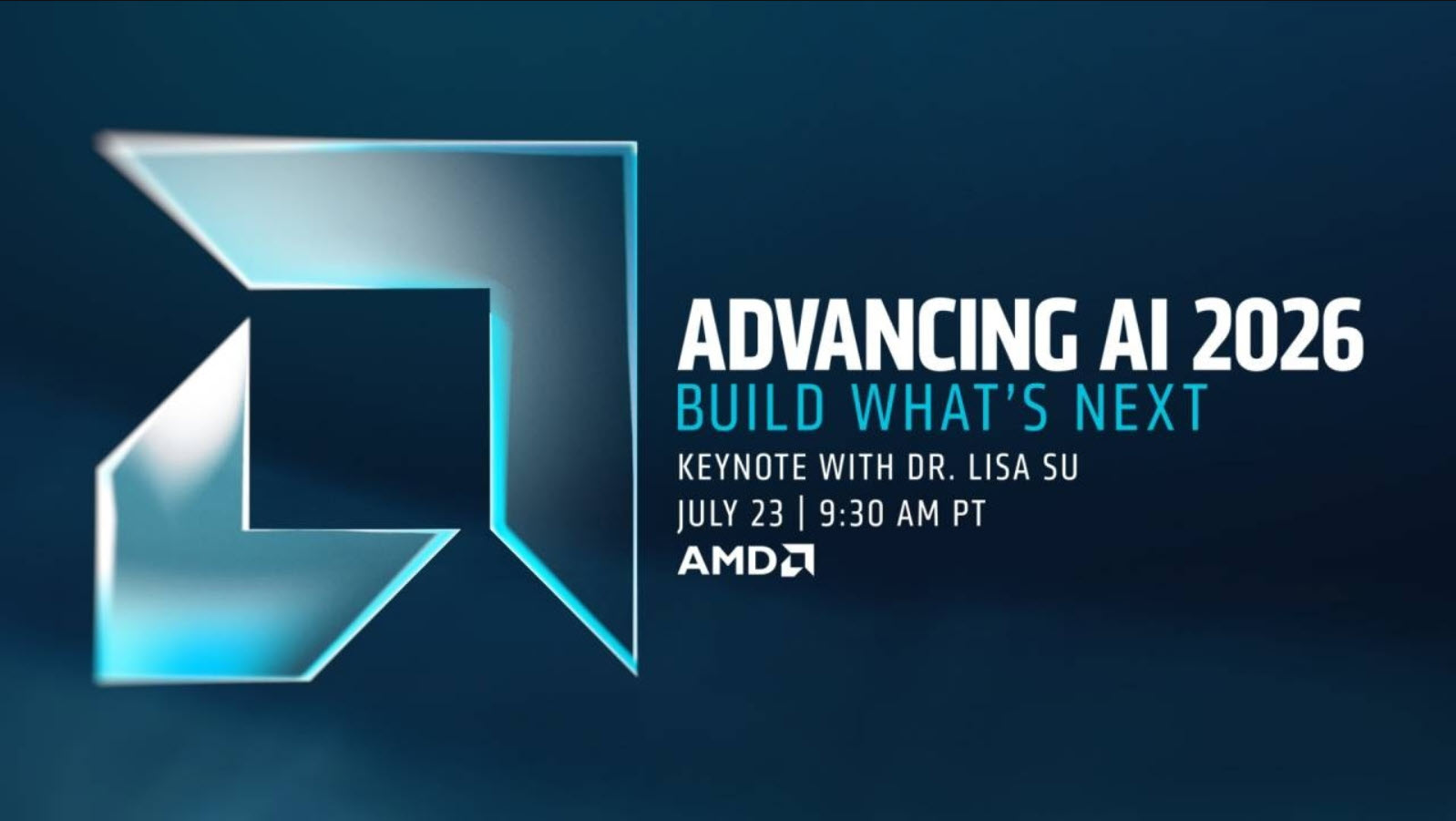 AMD Advancing AI 2026 event branding ahead of the MI450 and Helios launch