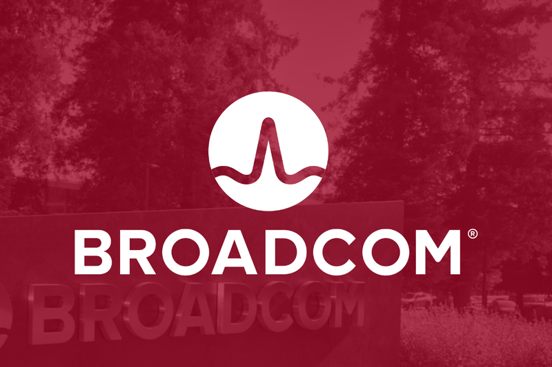 Chart-style illustration of Broadcom's surging AI semiconductor revenue