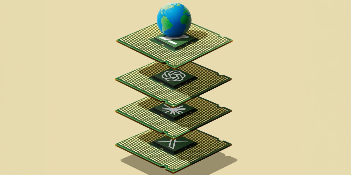 Illustration of Chinese AI companies competing globally against US labs
