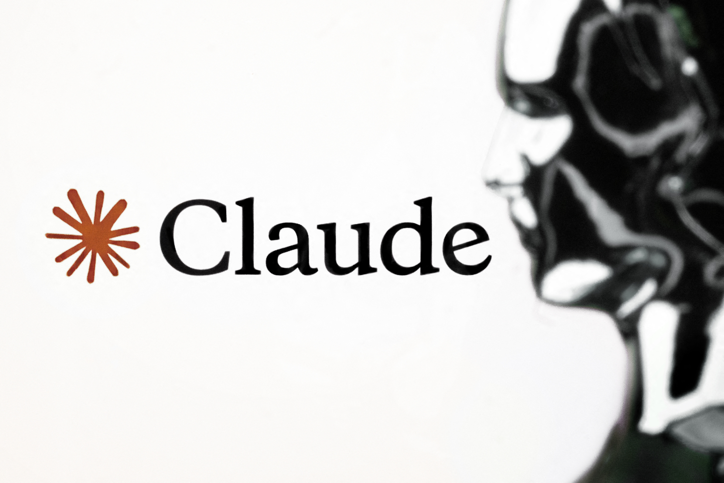 Anthropic Claude AI logo figurine