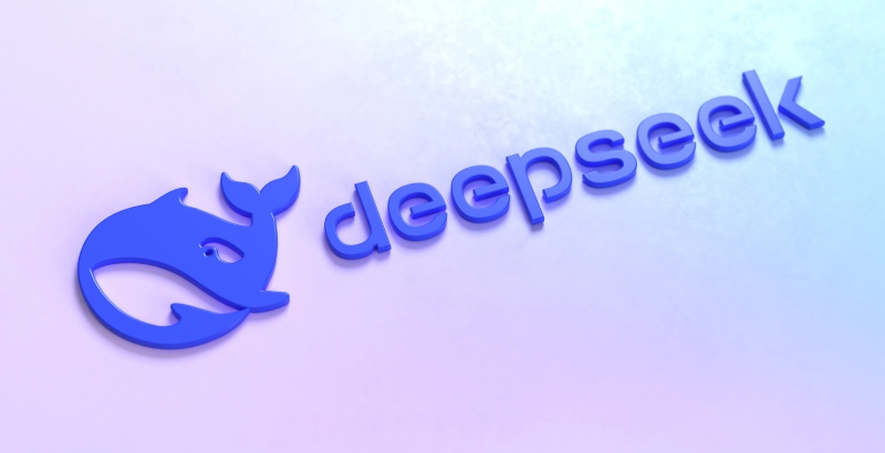 DeepSeek logo, China's most valuable AI startup