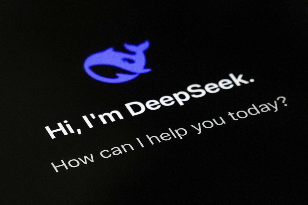 DeepSeek AI office and branding