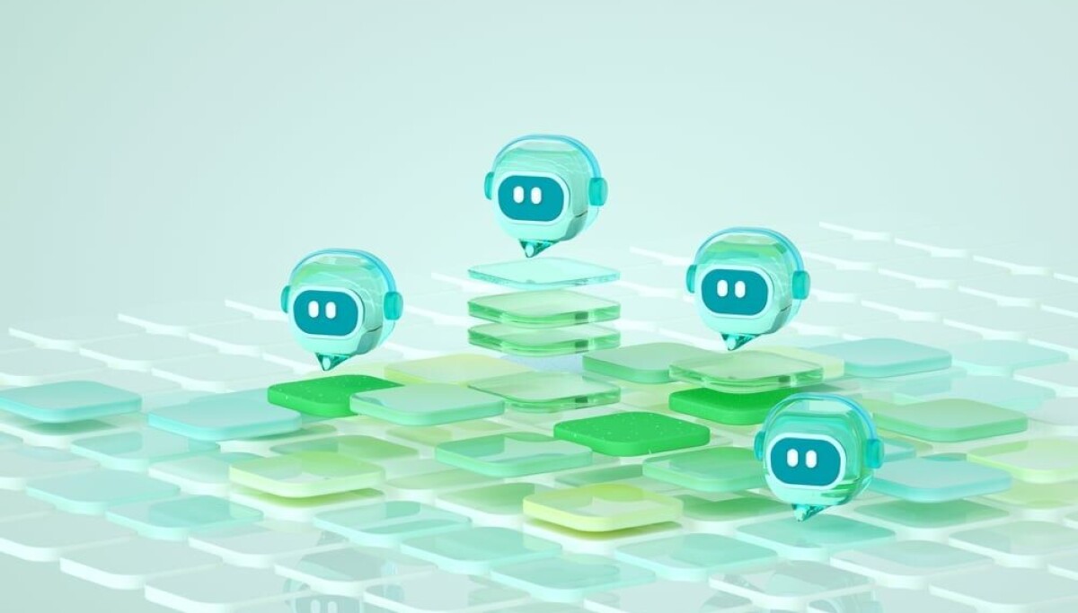 Illustration of enterprise AI agents operating across business software