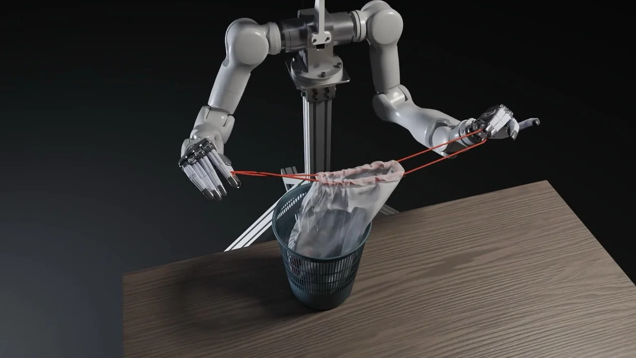 Genesis World physics simulation of robot contact dynamics