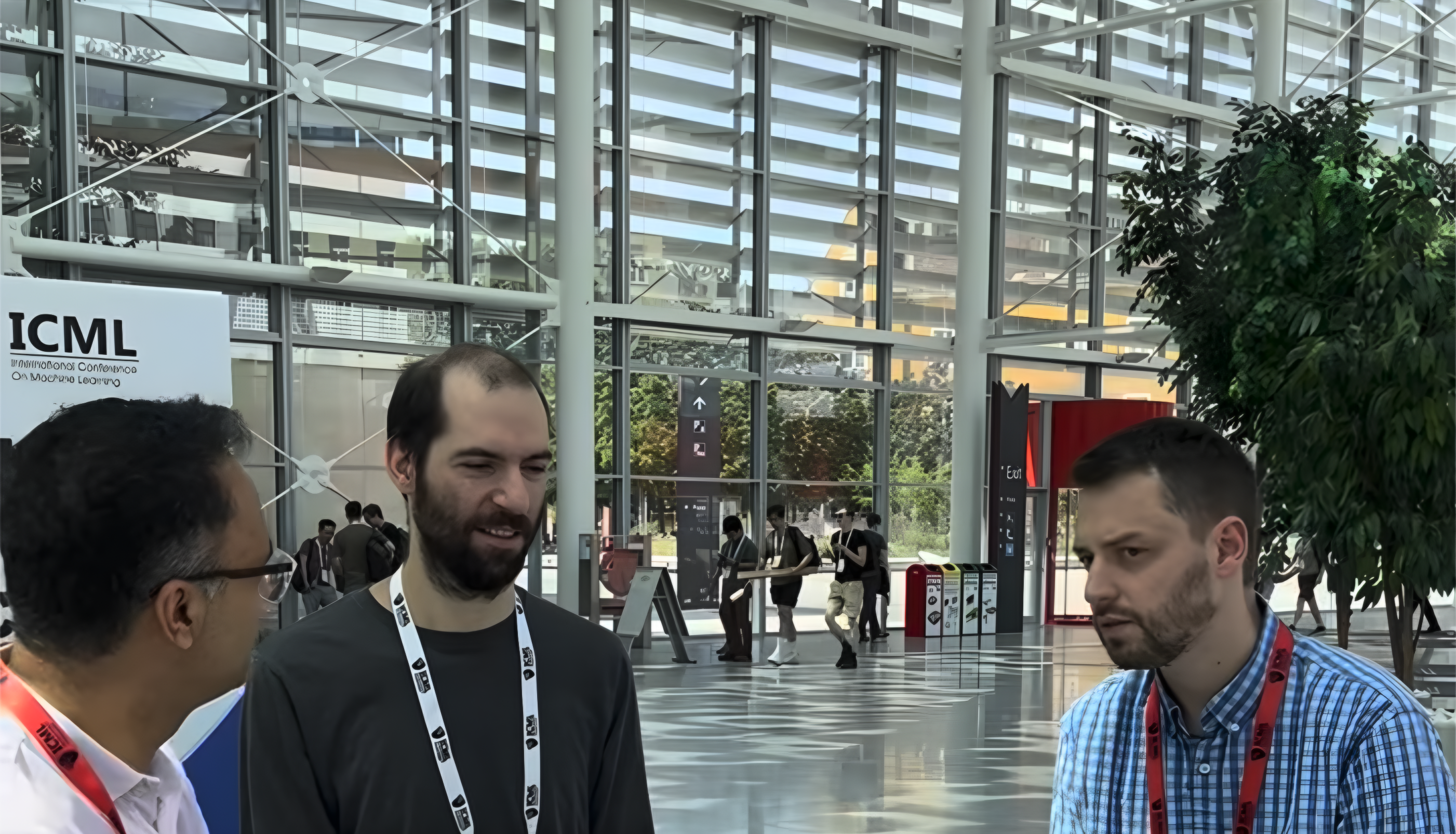Attendees at the ICML machine learning conference, held this year at COEX in Seoul