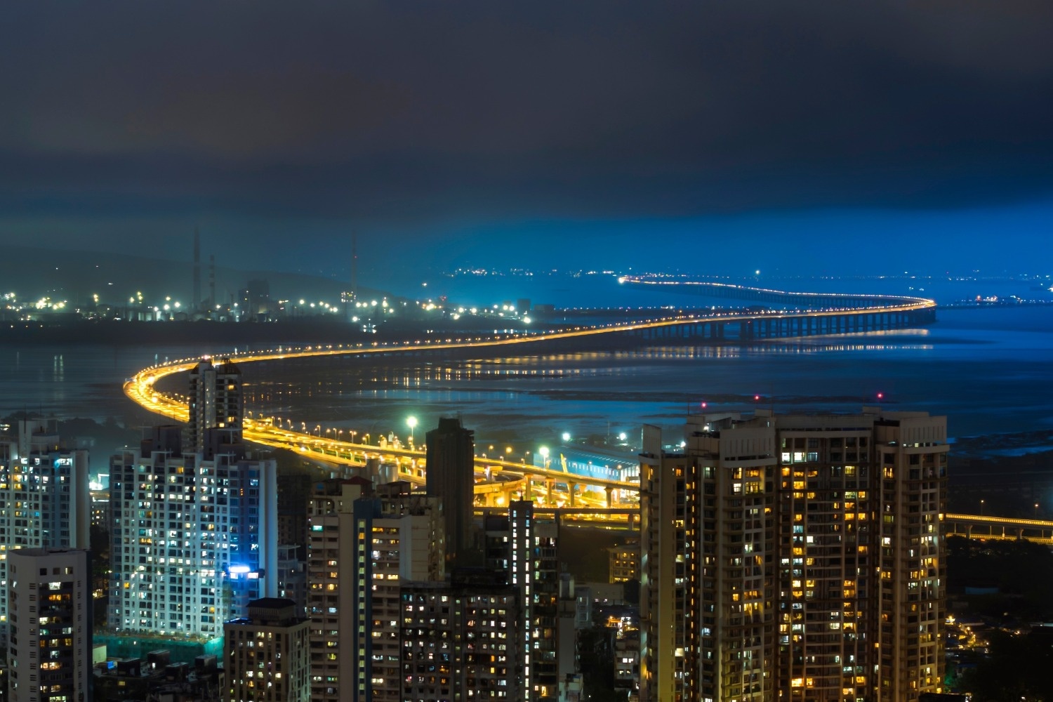 The Mumbai sea bridge, emblem of India's fast-modernizing digital economy