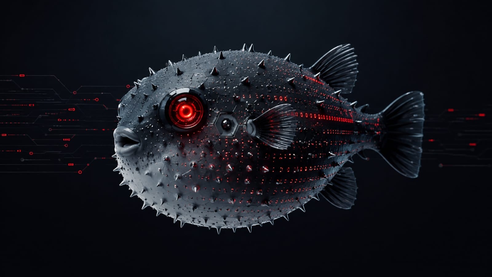 A pufferfish, the namesake of the JadePuffer ransomware operation