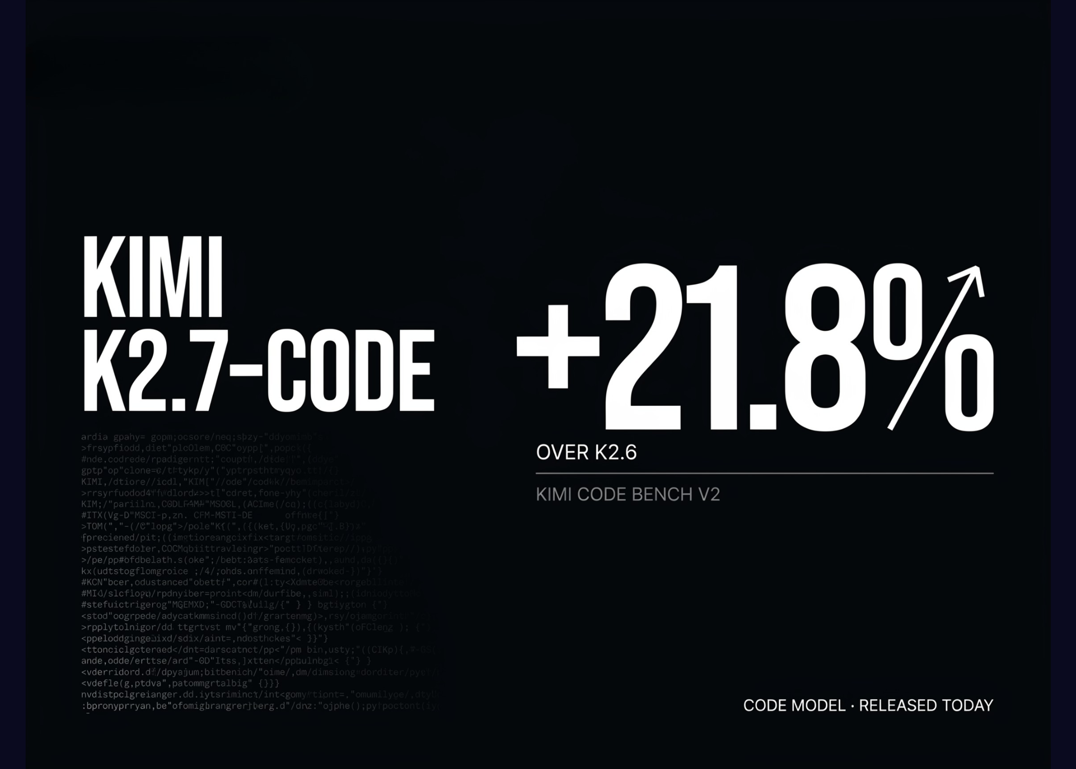 Moonshot AI's Kimi K2.7-Code coding model announcement