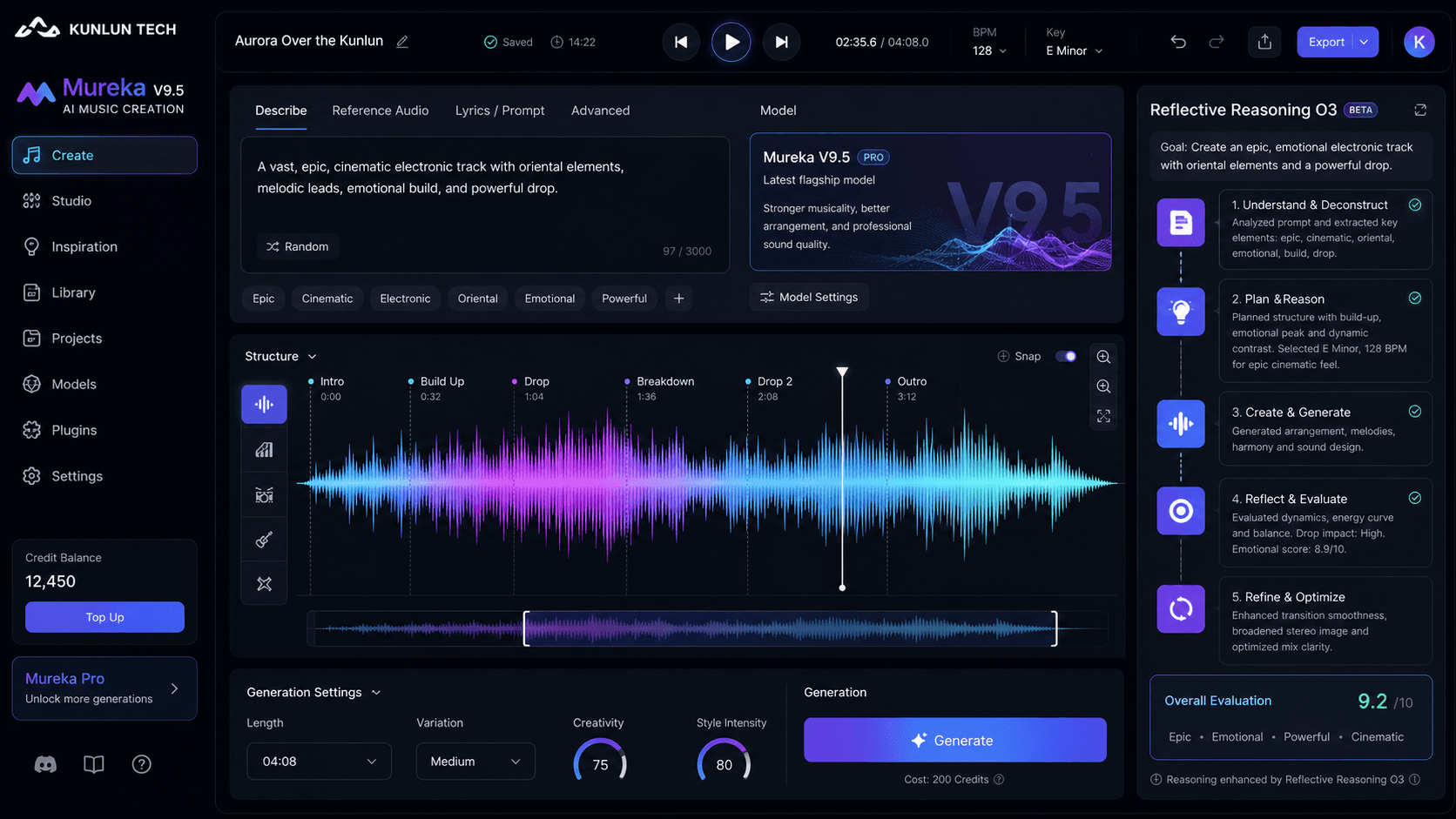 Kunlun Tech's Mureka V9.5 AI music model presentation at WAIC 2026