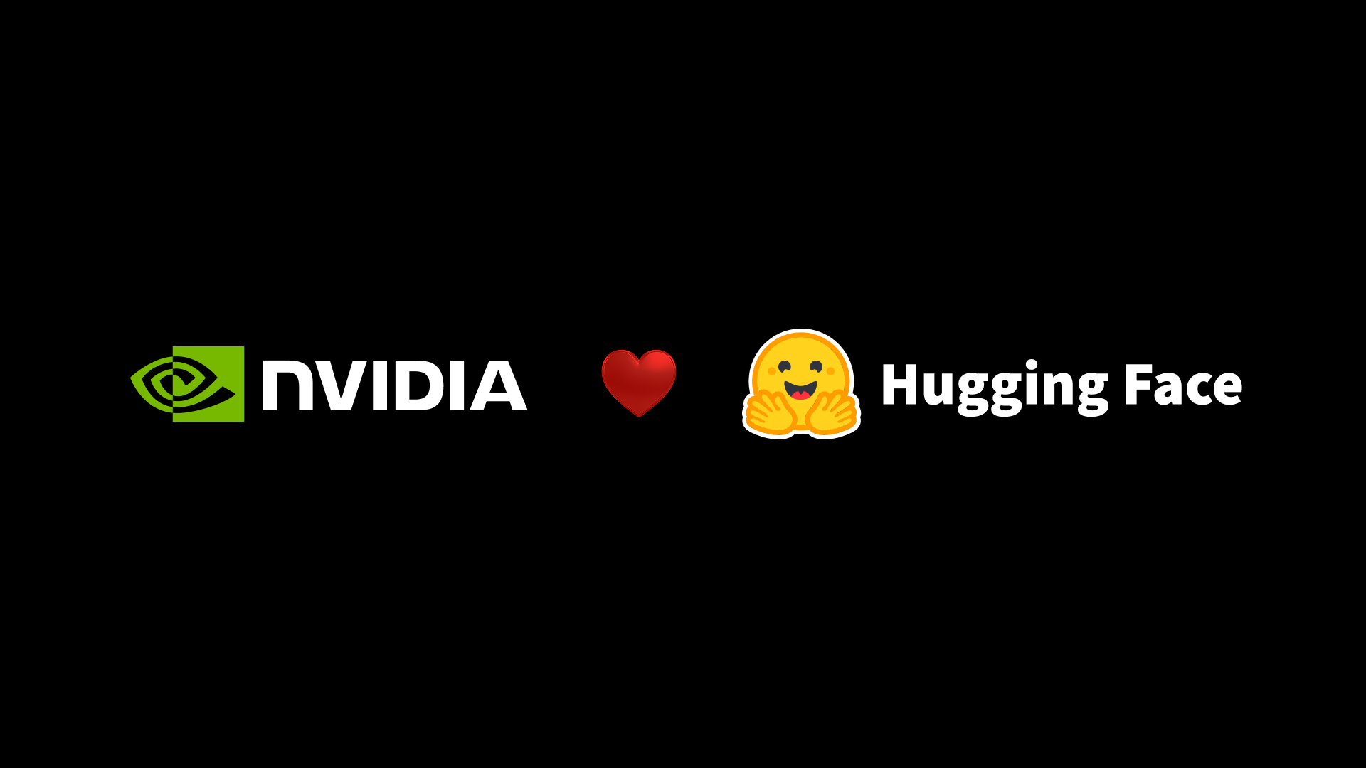 Nvidia and Hugging Face logos following the announcement of the acquisition agreement