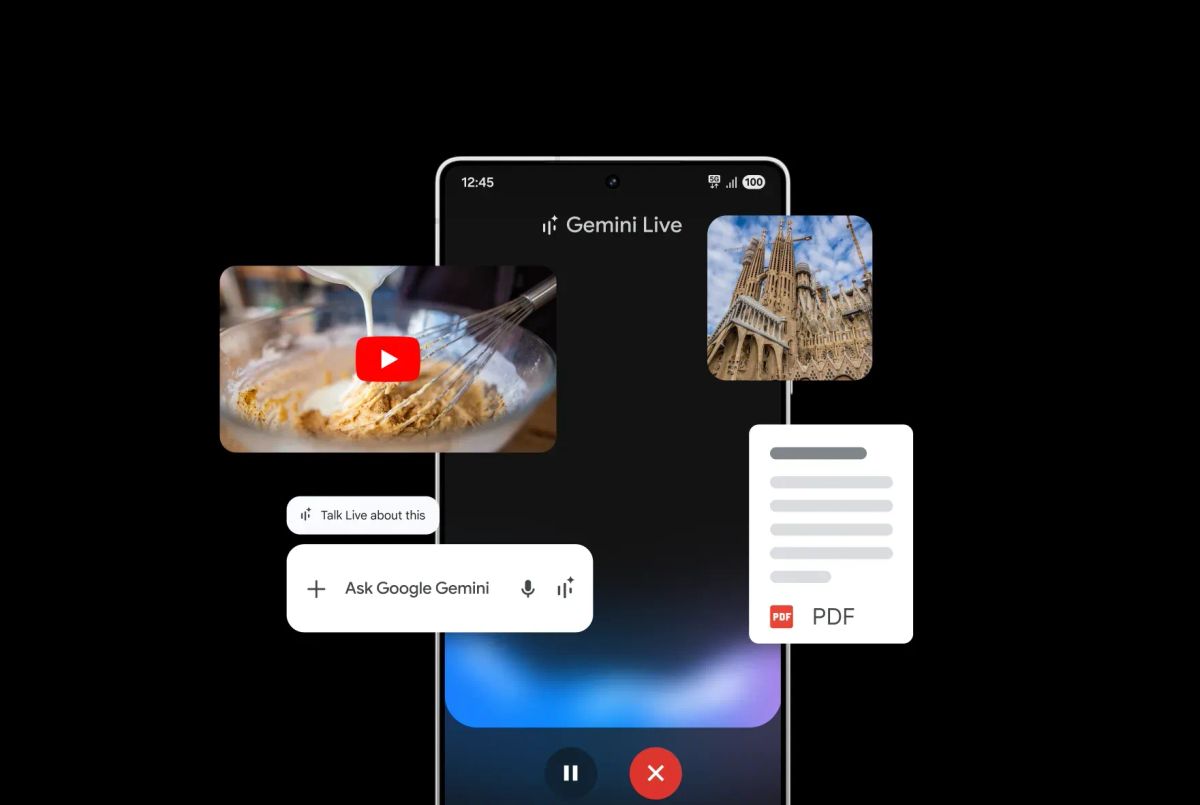 Samsung Galaxy device showing Gemini AI features